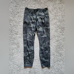 Athleta Camo Leggings - Black and Gray